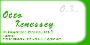 otto kenessey business card
